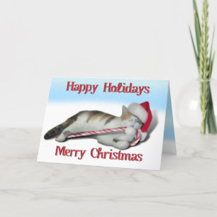 Cartes Pour Fêtes Annuelles Cali, le Sucre de canne Kitty