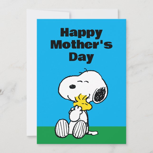 Cartes Pour Fêtes Annuelles Câlin de fête des mères Peanuts (Devant)