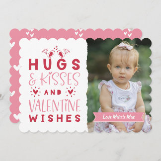 Cartes Pour Fêtes Annuelles Câlins, bisous et vœux de la Saint-Valentin