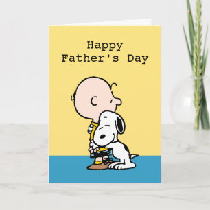 Cartes Pour Fêtes Annuelles Câlins de la fête des pères   Joyeux Peanuts