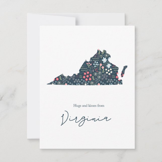 Cartes Pour Fêtes Annuelles Câlins et baisers de Virginie (Devant)