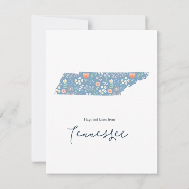 Cartes Pour Fêtes Annuelles Câlins et baisers du Tennessee (Devant)