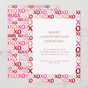 Cartes Pour Fêtes Annuelles Câlins et bisous colorés modernes pour la Saint-Va