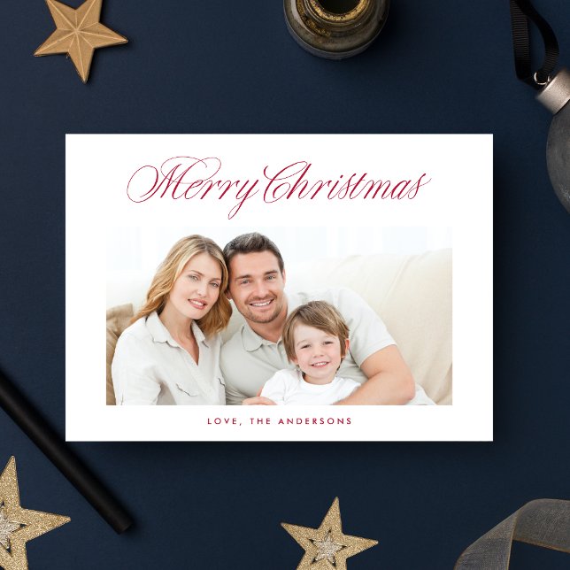 Cartes Pour Fêtes Annuelles Calligraphie classique de Noël Joyeux (Créateur téléchargé)