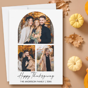 Cartes Pour Fêtes Annuelles Calligraphie Encre Script 3 Arche Photo Thanksgivi