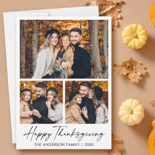 Cartes Pour Fêtes Annuelles Calligraphie Encre Script Bon thanksgiving 3 Photo