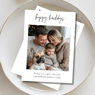 Cartes Pour Fêtes Annuelles Calligraphie Happy Howlidays Chig Greming Photo