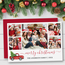 Calligraphie Joyeux Noël Camion rouge 5 Photo