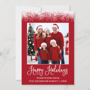 Cartes Pour Fêtes Annuelles Calligraphie moderne amusante Neige hachée photo r