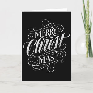 Cartes Pour Fêtes Annuelles Calligraphie religieuse de tableau de Noël du