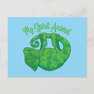 Cartes Pour Fêtes Annuelles Caméléon Ésprit Animal Lévitant