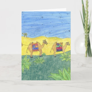 Cartes Pour Fêtes Annuelles Camels colorés