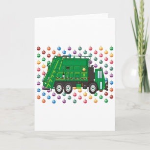 Cartes Pour Fêtes Annuelles camion à ordures Ornements