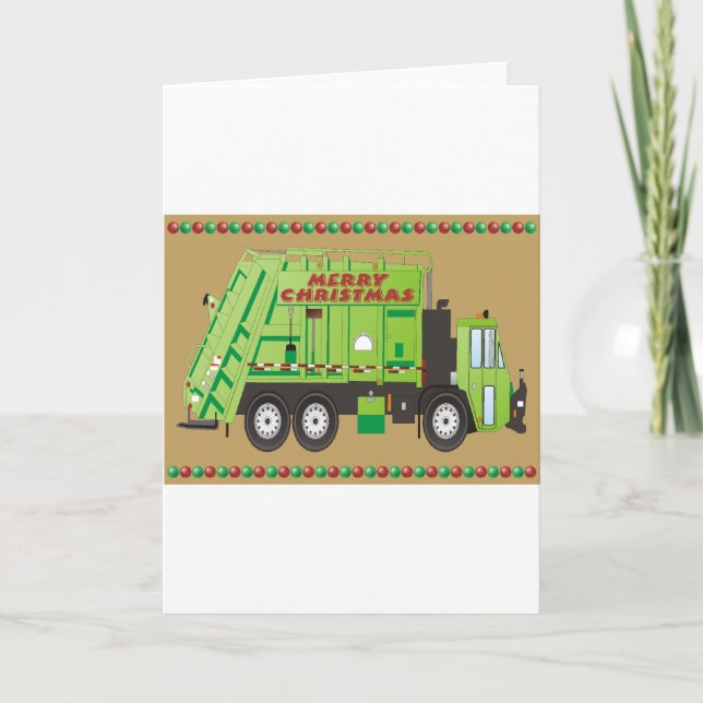 Cartes Pour Fêtes Annuelles Camion de réfection (Devant)