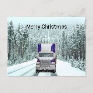 Cartes Pour Fêtes Annuelles Camion Driver Christmas