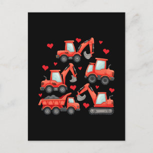 Cartes Pour Fêtes Annuelles Camions de construction de jour Valentines