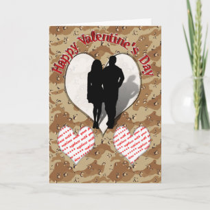 Cartes Pour Fêtes Annuelles ♥ Camouflage Coeur ♥ Saint Valentin