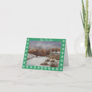 Cartes Pour Fêtes Annuelles campagne neige gîtes rustiques à noël