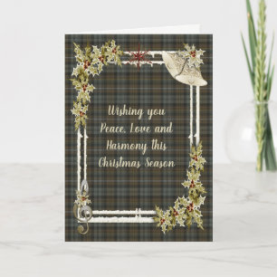 Cartes Pour Fêtes Annuelles Campbell Argyll Weathered Tartan Christmas