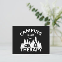 Camping est ma thérapie drôle slogan de camper