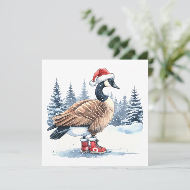 Cartes Pour Fêtes Annuelles Canada Goose Noël canadien (Debout devant)