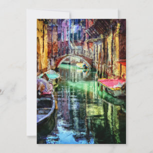 Cartes Pour Fêtes Annuelles Canal Italie de Venise