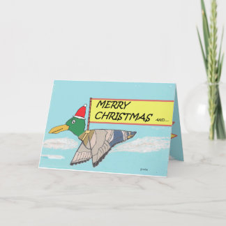 Cartes Pour Fêtes Annuelles Canard de Joyeux Noël