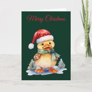 Cartes Pour Fêtes Annuelles Canard de Noël
