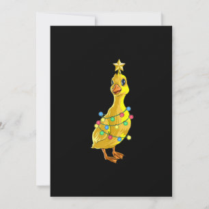 Cartes Pour Fêtes Annuelles Canard Noël Arbre T Lumières Décor Étoile Cadeau N