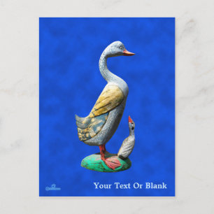 Cartes Pour Fêtes Annuelles Canards patinés en bois