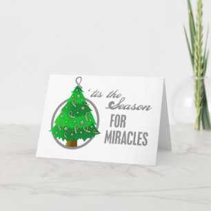 Cartes Pour Fêtes Annuelles Cancer du cerveau Miracles de Noël