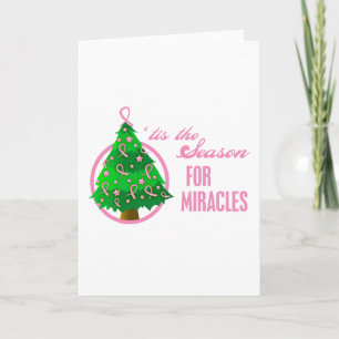 Cartes Pour Fêtes Annuelles Cancer du sein Miracles de Noël