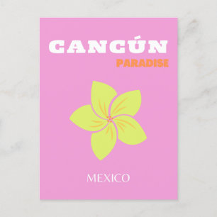 Cartes Pour Fêtes Annuelles Cancun, Mexique, Art tropical, Preppy, Preppy, Pre