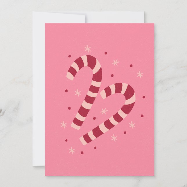 Cartes Pour Fêtes Annuelles Candy canes Christmas  (Devant)