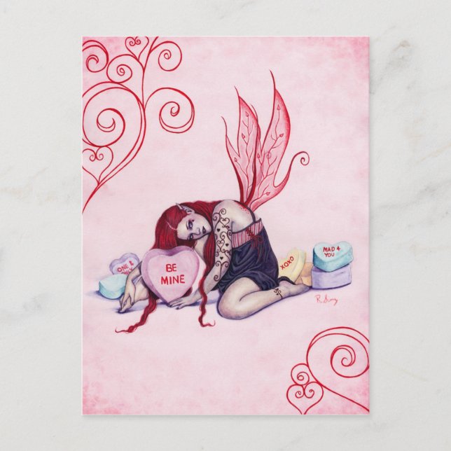 Cartes Pour Fêtes Annuelles Candy Hearts Valentine's Day (Devant)
