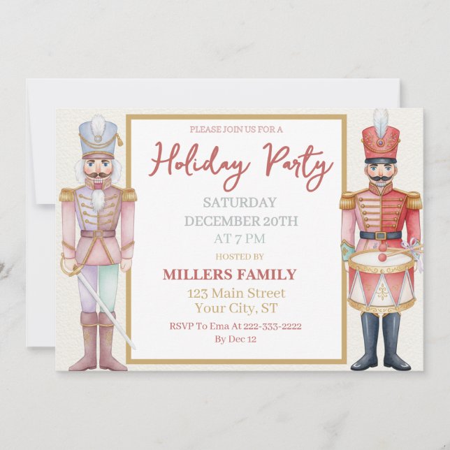 Cartes Pour Fêtes Annuelles Candy Land Nutcracker Christmas Holiday (Devant)