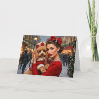Cartes Pour Fêtes Annuelles Caniche de Fête 