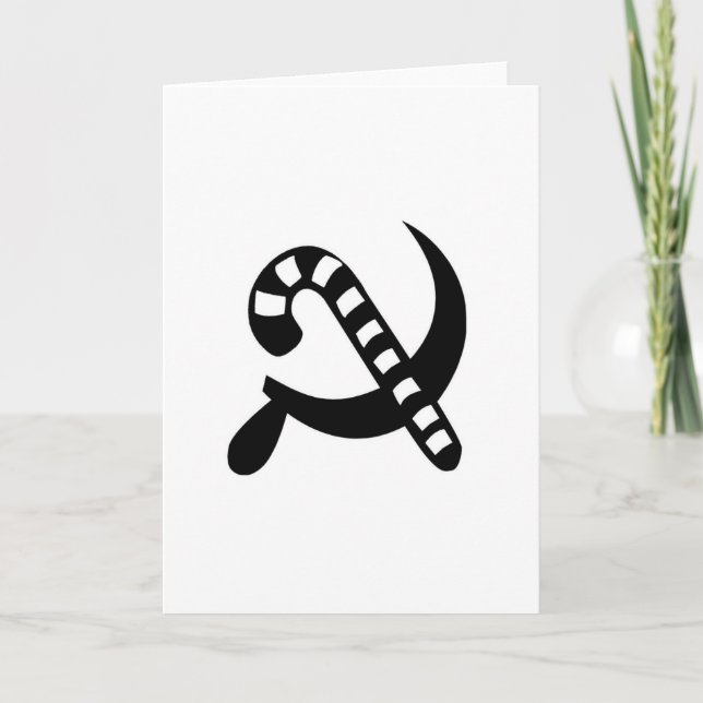 Cartes Pour Fêtes Annuelles Canne communiste (Devant)