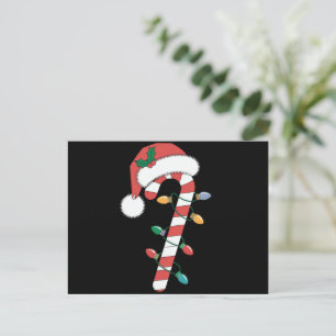 Cartes Pour Fêtes Annuelles Canne de bonbon de Noël Santa Xmas Enfants
