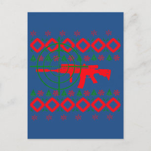 Cartes Pour Fêtes Annuelles canon de Noël moche