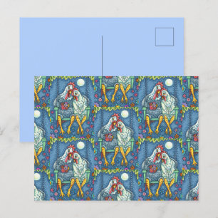 CARTES POUR FÊTES ANNUELLES CANOODLES DE POINTE ROOTTES, PÂTISSERIES DE POULET