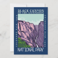 Canyon Noir Du Parc National Gunnison Rétro