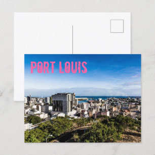 Cartes Pour Fêtes Annuelles Capitale Maurice de Port Louis Skyline