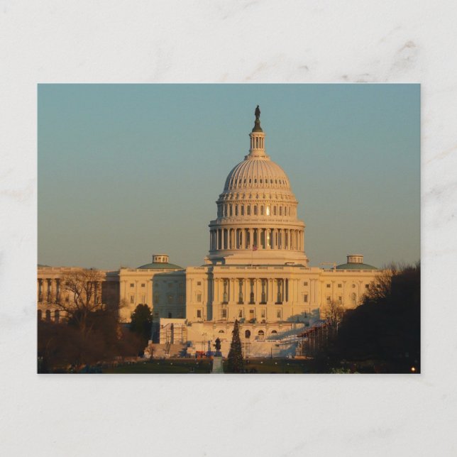 Cartes Pour Fêtes Annuelles Capitol à Noël Washington DC Holiday (Devant)
