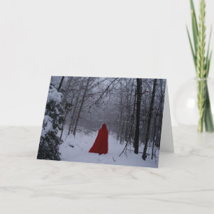 Cartes Pour Fêtes Annuelles Capot rouge