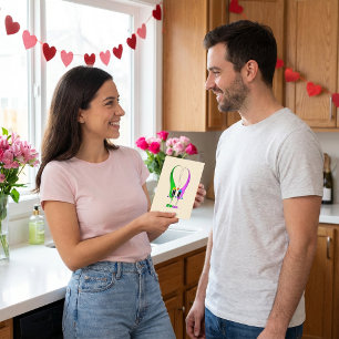 Cartes Pour Fêtes Annuelles Caractère de dessin animé de Saint-Valentin