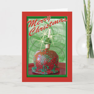 Cartes Pour Fêtes Annuelles Caramel Candy Apple photo personnalisée à l'intéri