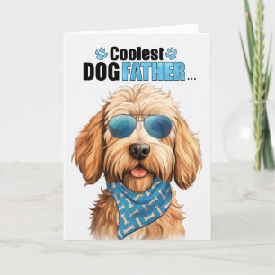 Cartes Pour Fêtes Annuelles Caramel Labradoodle plus frais papa jamais Fête de