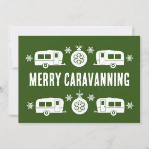 Cartes Pour Fêtes Annuelles Caravan Joyeux Camping de Noël