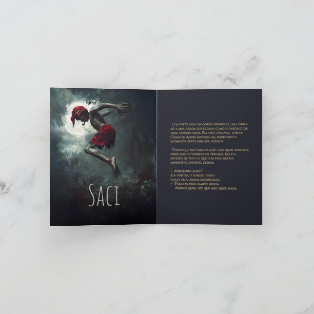 Cartes Pour Fêtes Annuelles Card Saci (Intérieur)